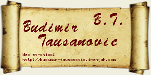 Budimir Taušanović vizit kartica